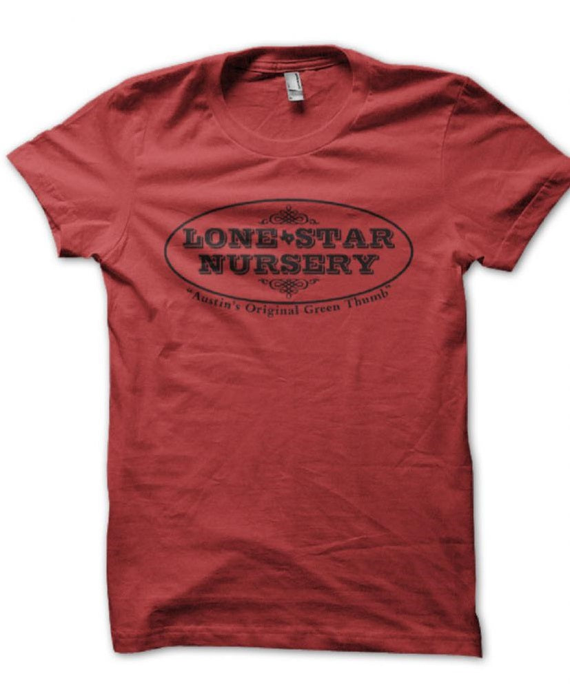 OLD SCHOOL LSN LOGO T-SHIRT - Black on Brick Red
