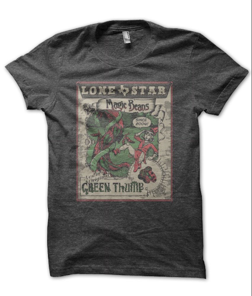 MAGIC BEANS T-SHIRT - Heathered Charcoal Gray
