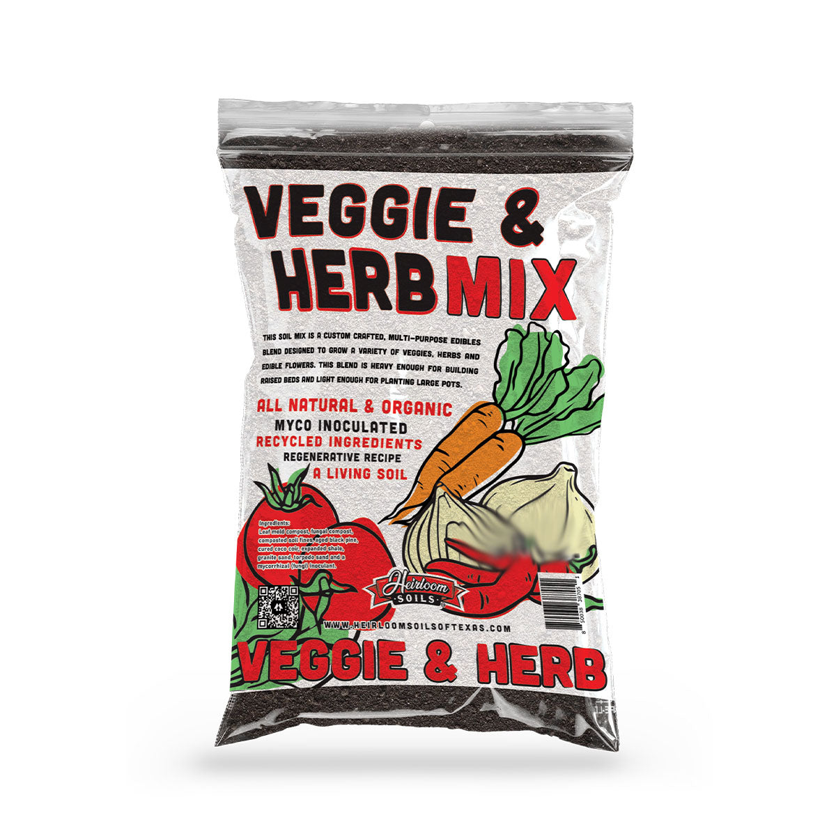 potting mix for herbs and vegetables Heirloom Soils of Texas Veggie & Herb Mix