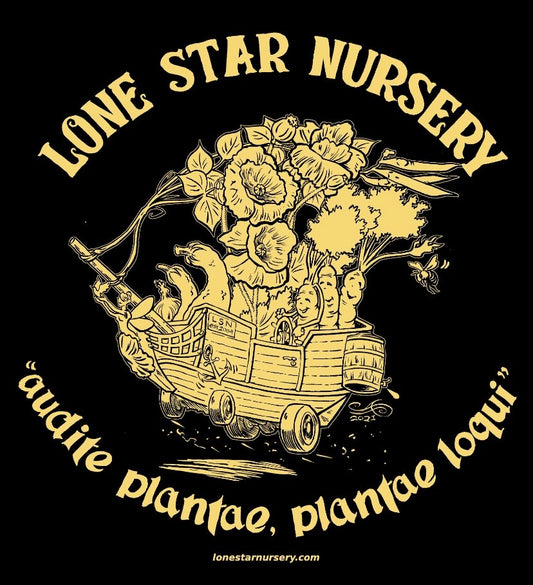 THE PLANTS SPEAK T-SHIRT - Yellow on Black