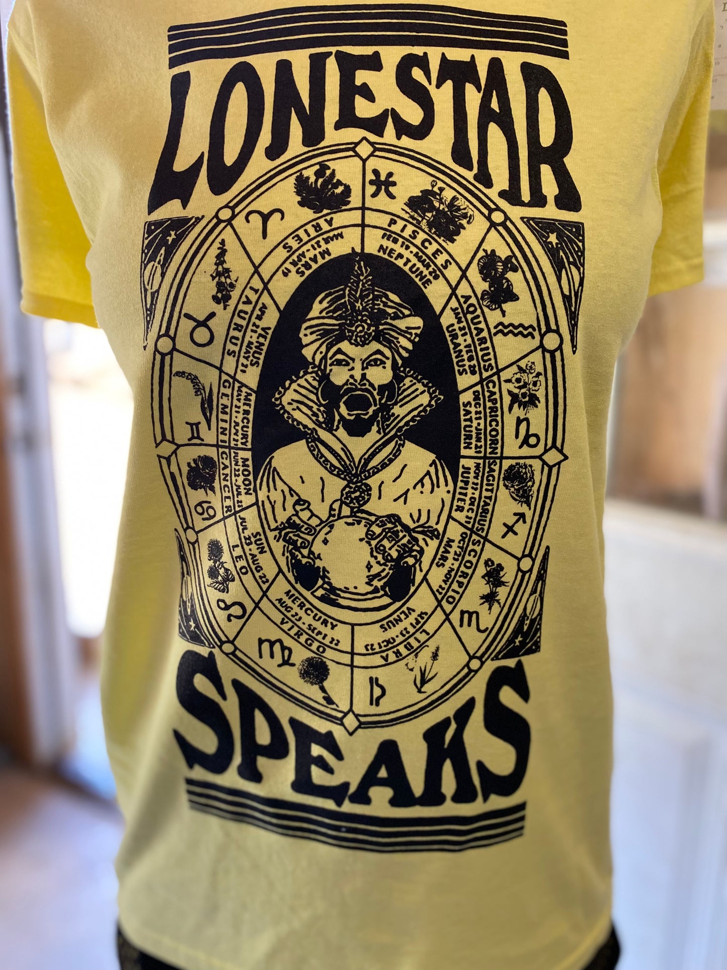 TRAVELLING PLANT SHOW SHIRT - Black on Cornsilk