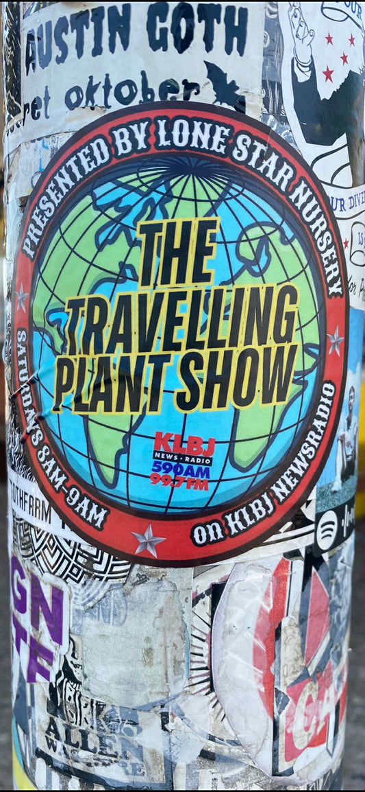 TRAVELLING PLANT SHOW VINYL STICKER - Multicolored