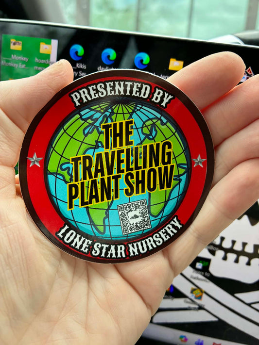 TRAVELLING PLANT SHOW VINYL STICKER - Multicolored