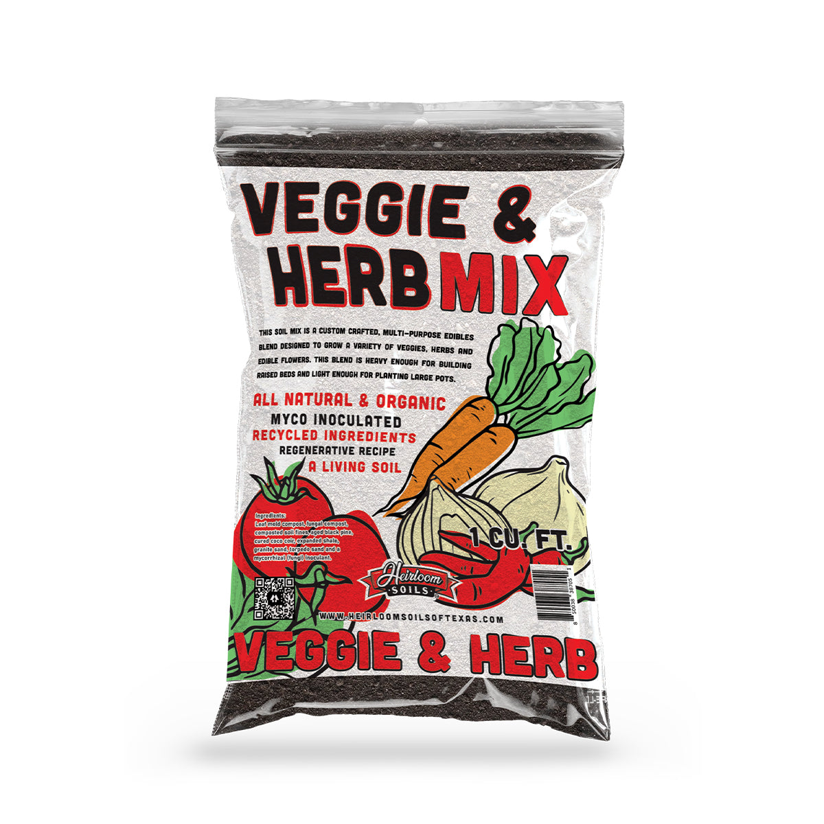 Heirloom Soils of Texas Veggie & Herb Mix