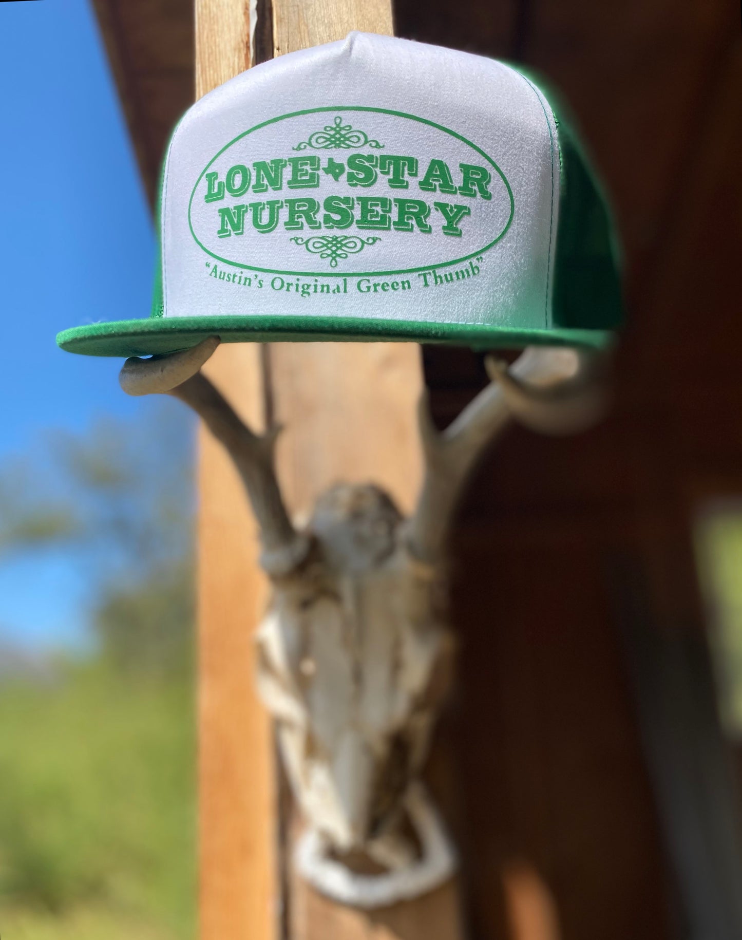 LSN TRUCKER HAT - Green and White